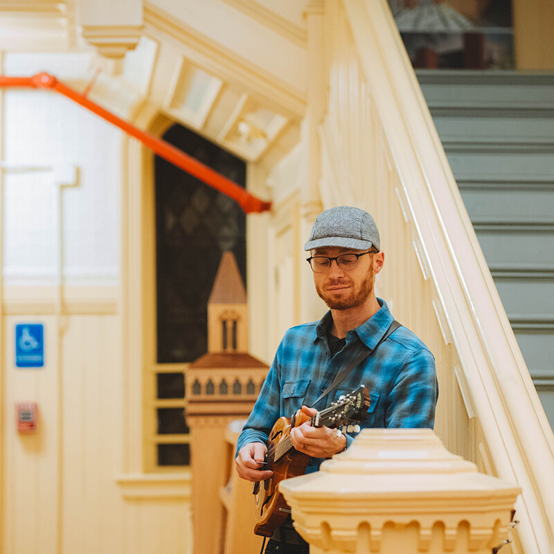 Americana music in old town hall