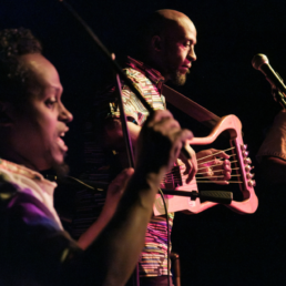 performers on stage